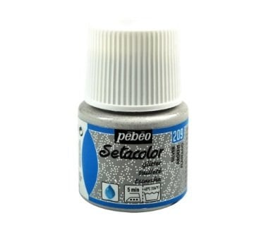 Pebeo Setacolor Glitter Kumaş Boyası 45ml 209 Silver