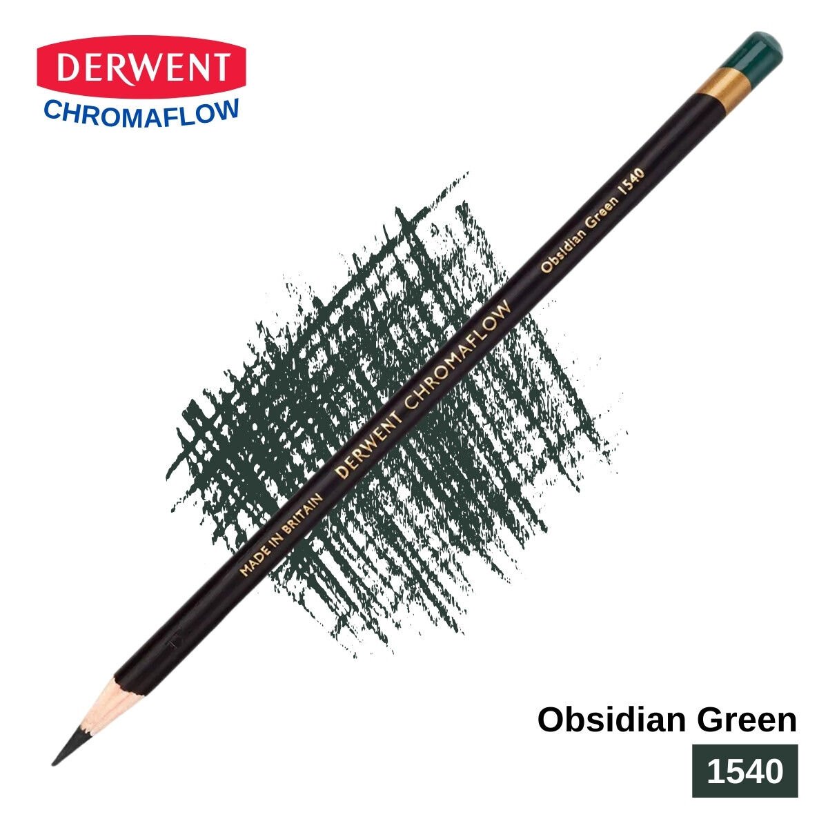 Derwent Chromaflow Kuru Boya Kalemi 1540 Obsidian Green
