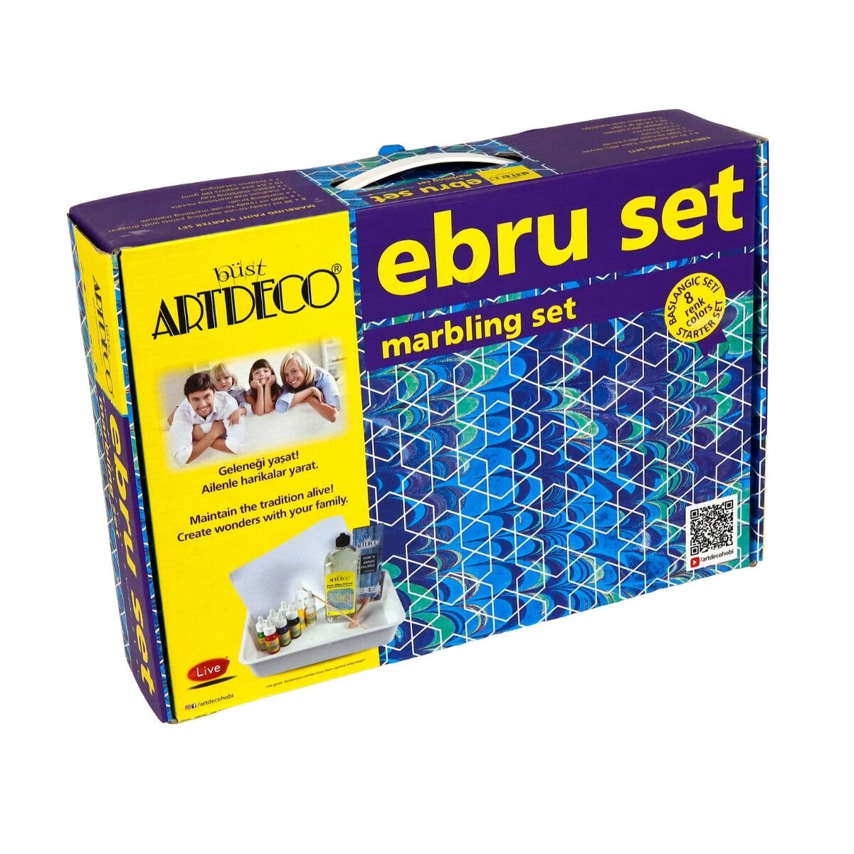Artdeco Ebru Başlangıç Seti 8 Renk
