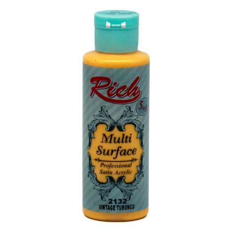 Rich Multi Surface Akrilik Boya 120ml 2132 Vintage Turuncu