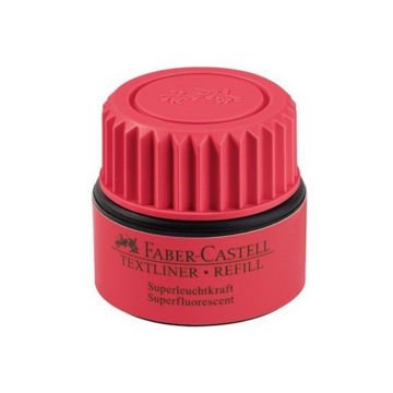 Faber Castell Fosforlu Kalem Mürekkebi 1549 25ml Kırmızı