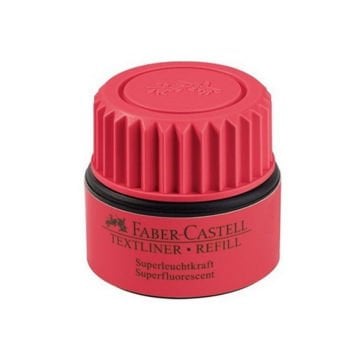 Faber Castell Fosforlu Kalem Mürekkebi 1549 25ml Kırmızı