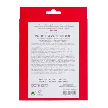 Bruynzeel Çift Taraflı Fırça Uçlu Kalem Seti 24li