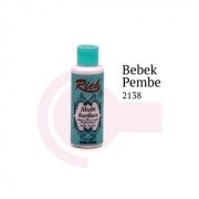 Rich Multi Surface Akrilik Boya 120ml 2138 Bebek Pembe