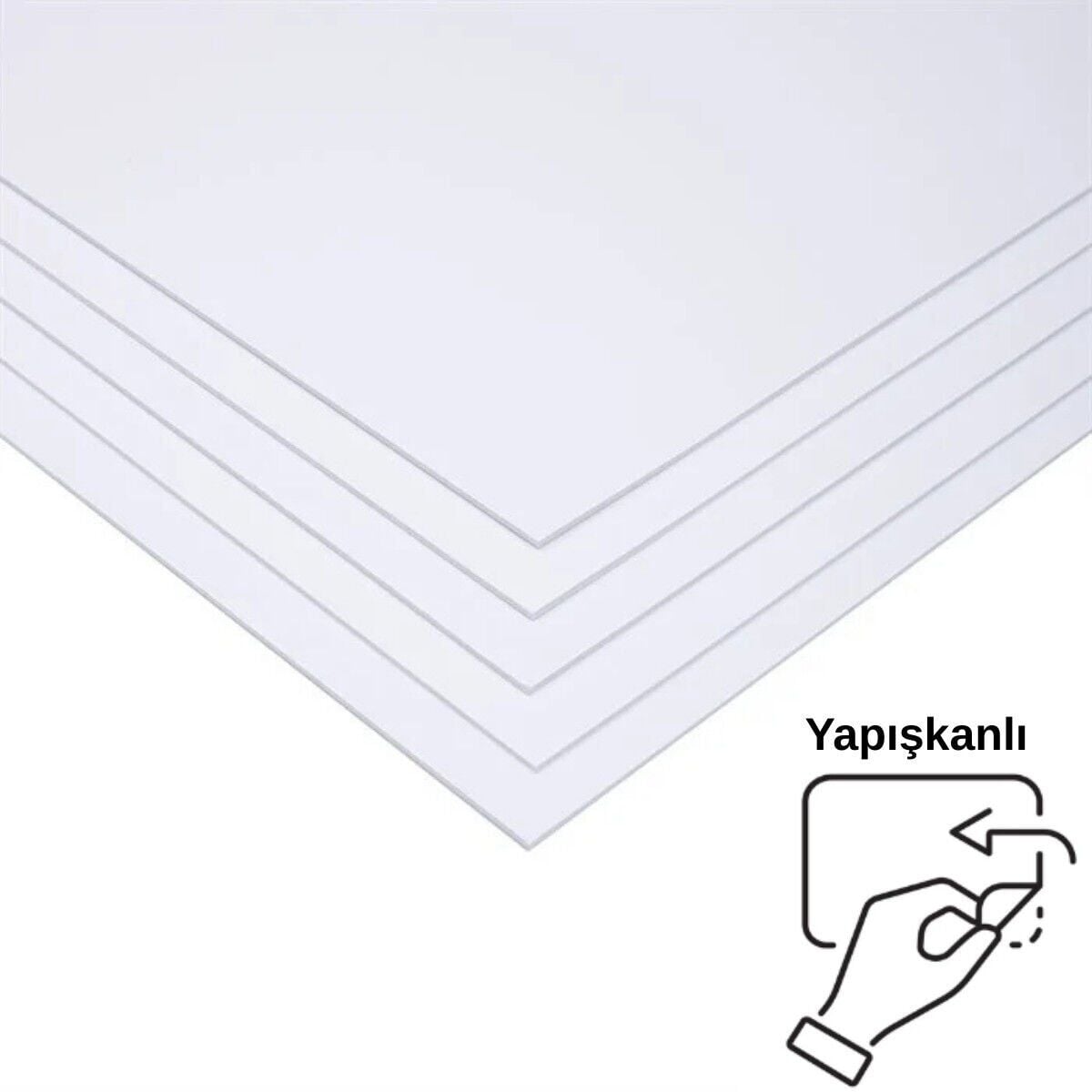 Bigpoint Fotoblok (Straforlu Maket Kartonu) Beyaz 3mm 50x70cm 5li Yapışkanlı