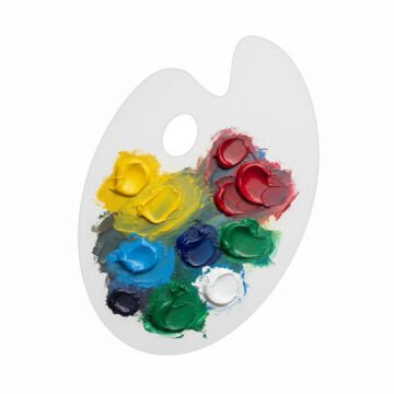 Art Elegant Akrilik Oval Palet 30x40cm