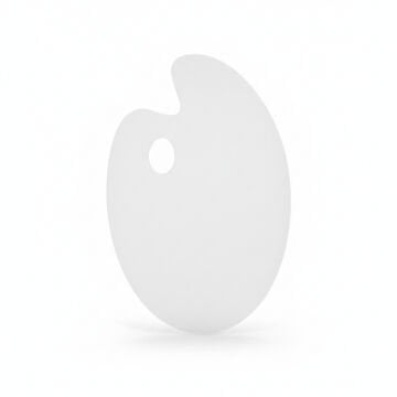 Art Elegant Akrilik Oval Palet 30x40cm