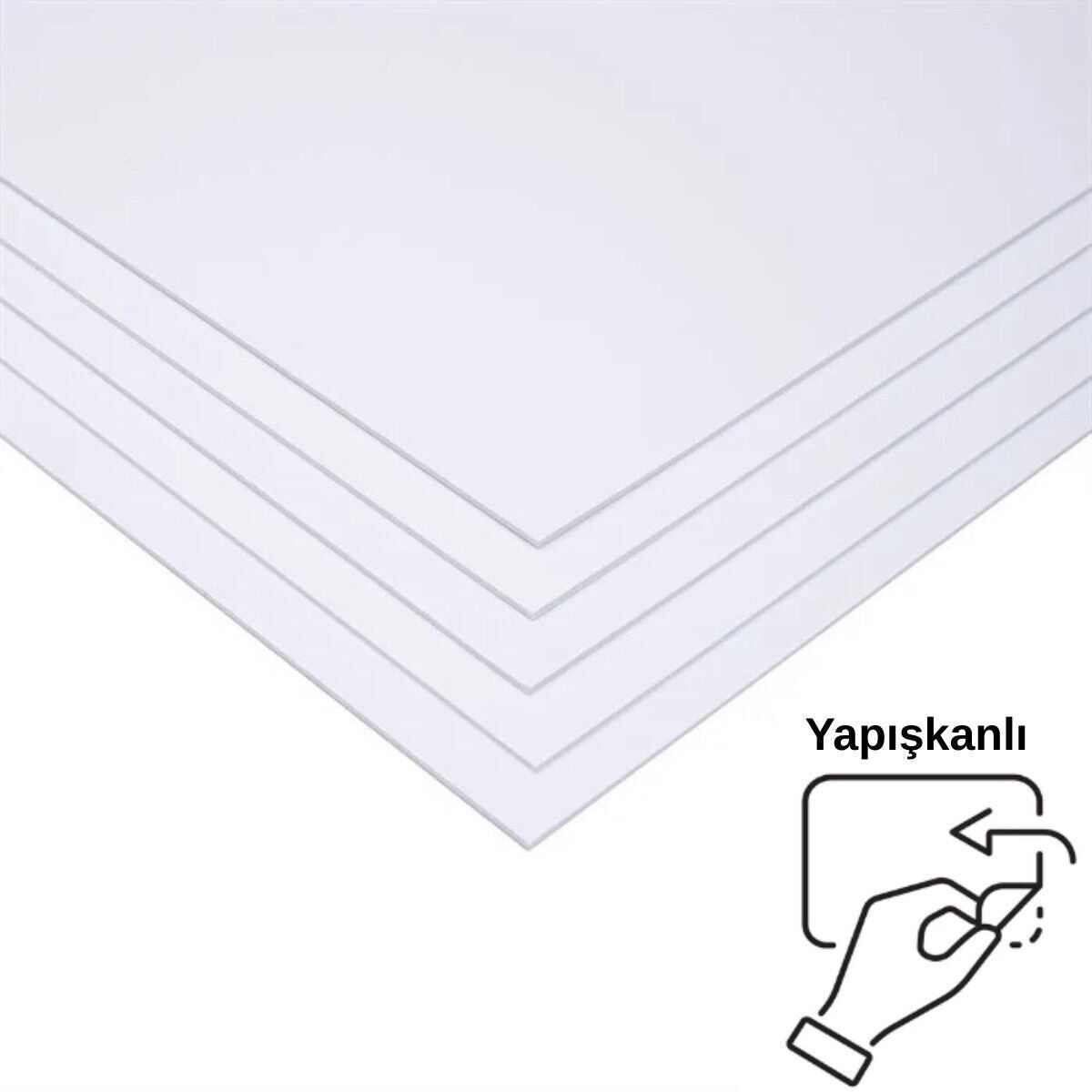 Bigpoint Fotoblok (Straforlu Maket Kartonu) Beyaz 5mm 50x70cm 5li Yapışkanlı