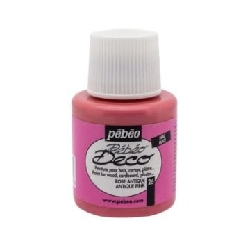 Pebeo Deco Su Bazlı Ahşap Boya 110ml Mat 26 Antique Pink