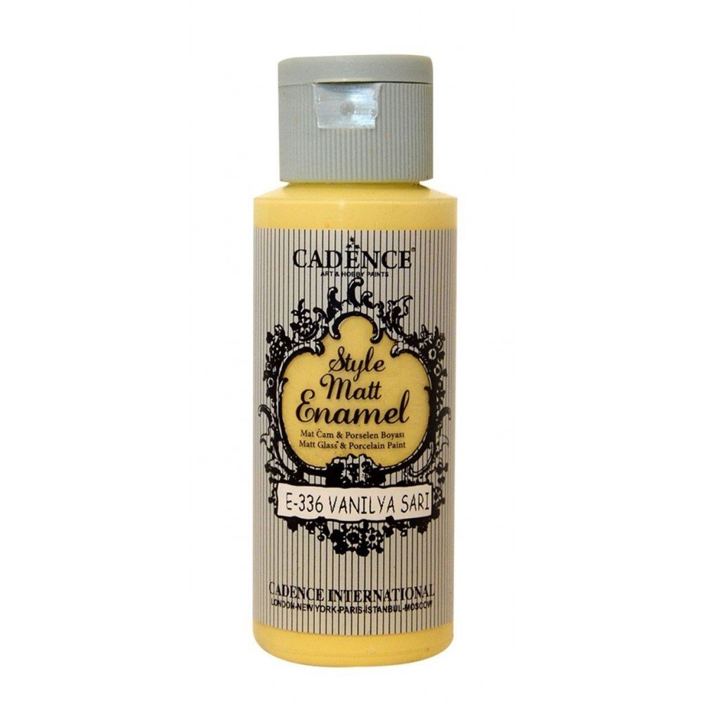 Cadence Style Matt Enamel Cam Boyası 59ml 336 Vanilya Sarı