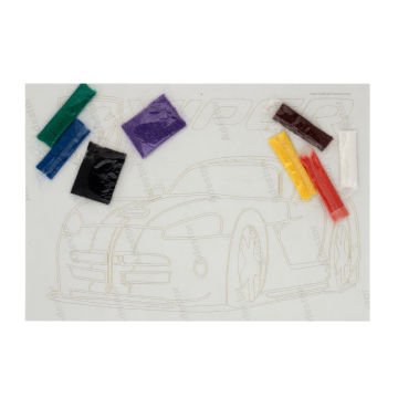 Kumtoys Kum Boyama Set 23x33cm Araba Viper