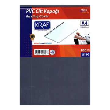 Kraf Cilt Kapağı A4 160 Micron 100lü Şeffaf 512G