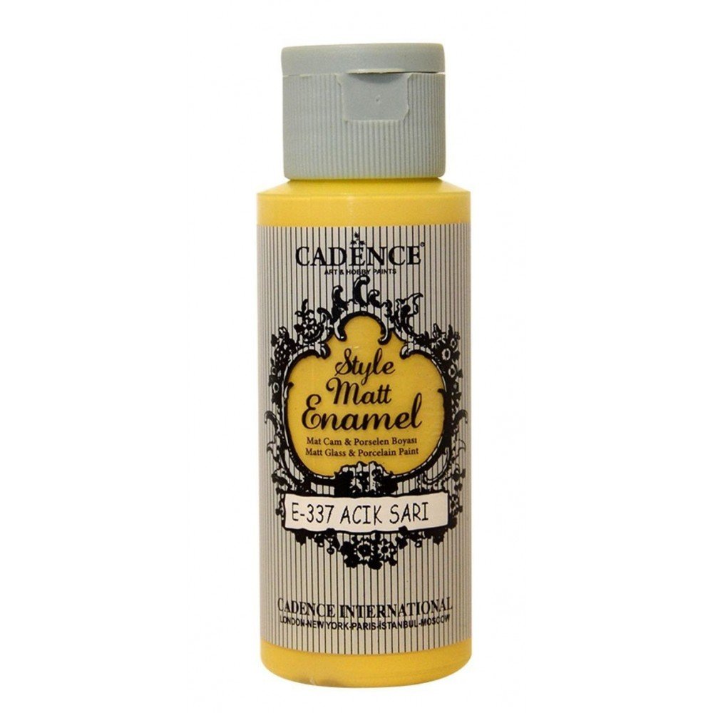 Cadence Style Matt Enamel Cam Boyası 59ml 337 Açık Sarı