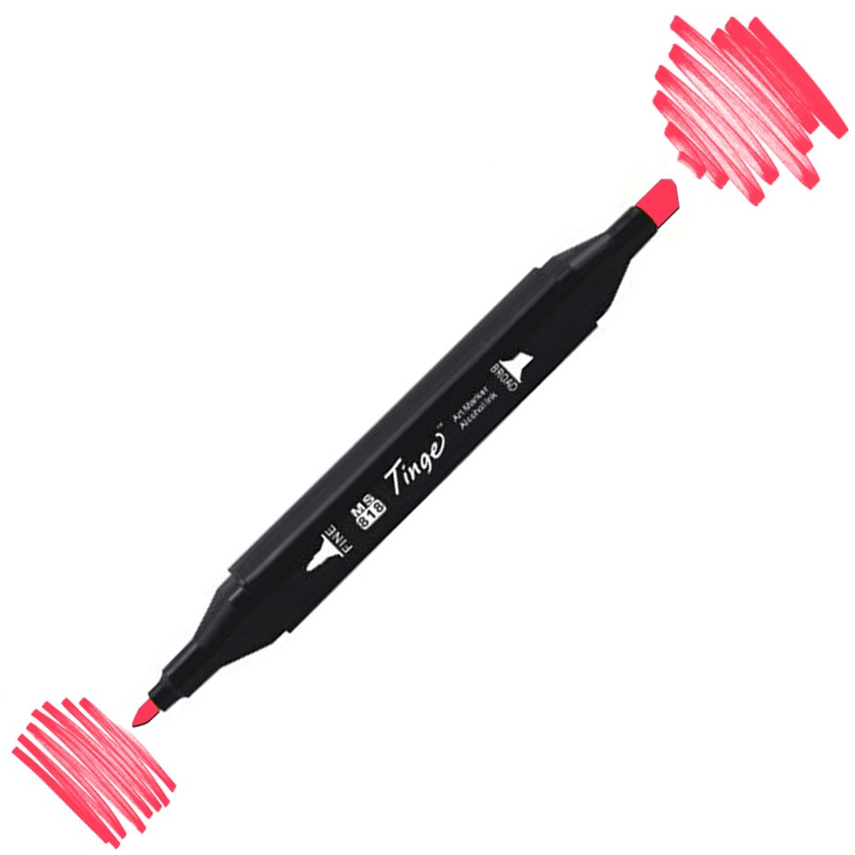 Tinge Twin Çift Uçlu Marker Kalemi F122 Fluorescent Orange