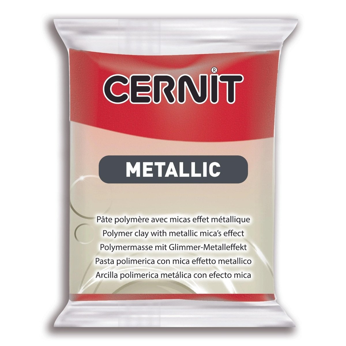Cernit Metallic Polimer Kil 56gr 400 Red
