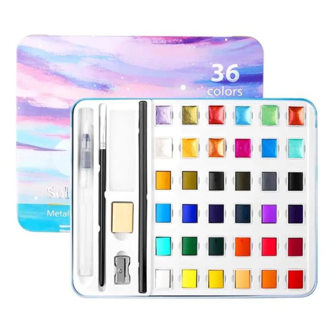 Art Elegant Sulu Boya Seti Yarım Tablet 42 Parça