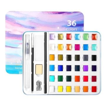 Art Elegant Sulu Boya Seti Yarım Tablet 42 Parça