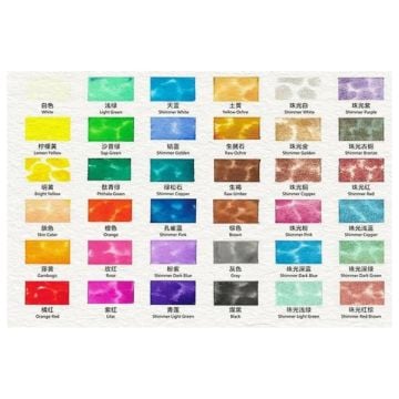 Art Elegant Sulu Boya Seti Yarım Tablet 42 Parça