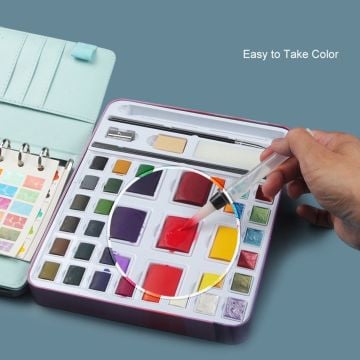 Art Elegant Sulu Boya Seti Yarım Tablet 42 Parça