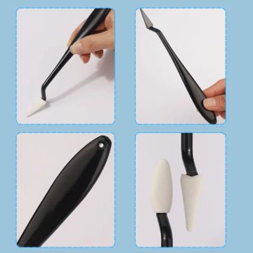 Art Elegant Toz Pastel Ve Kara Kalem Blender Seti 22 Parça