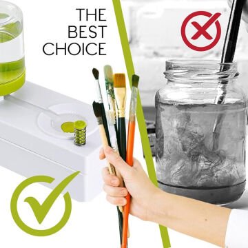 Art Elegant Otomatik Fırça Temizleme Kabı