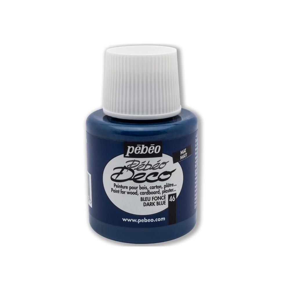 Pebeo Deco Su Bazlı Ahşap Boya 110ml Mat 46 Dark Blue