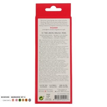 Bruynzeel Çift Taraflı Fırça Uçlu Kalem Seti 6lı - Marrakesh