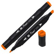 Tinge Twin Çift Uçlu Marker Kalemi F121 Fluorescent Coral Red