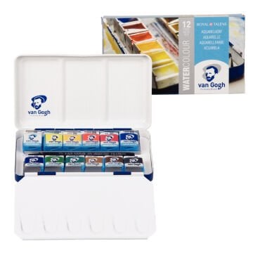 Van Gogh Tablet Sulu Boya Seti Metal Kutu 12li