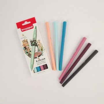 Bruynzeel Çift Taraflı Fırça Uçlu Kalem Seti 6lı - Venice