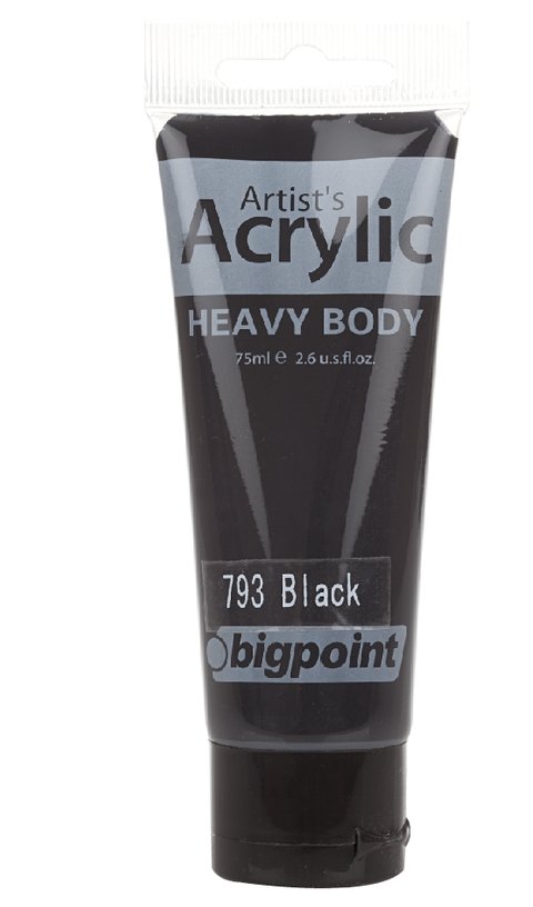 Bigpoint Akrilik Boya 75ml 793 Lamp Black