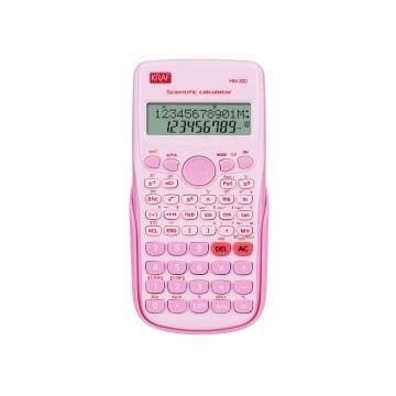 Kraf Hesap Makinesi Bilimsel Fonksiyonlu HM-300 PK Pembe