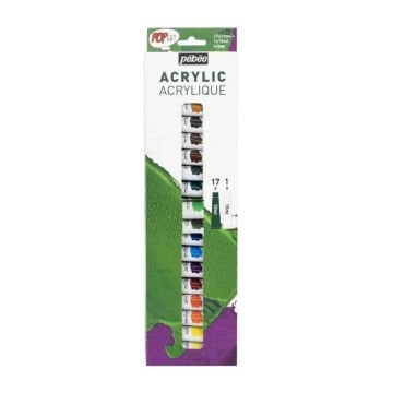Pebeo Pop Art Akrilik Boya Seti 17x10ml ve 1x15ml