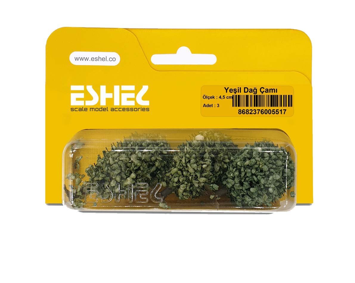 Eshel Maket Yeşil Dağ Çamı 4,5cm 3lü