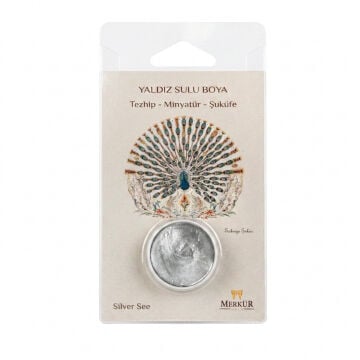 İsra Yaldızlı Sulu Boya Tableti Silver See