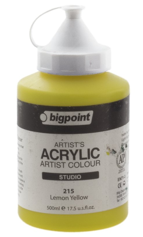 Bigpoint Akrilik Boya 500ml 215 Lemon Yellow
