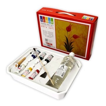 Südor Ebru Boya Seti A4 20 Parça