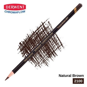 Derwent Chromaflow Kuru Boya Kalemi 2100 Natural Brown