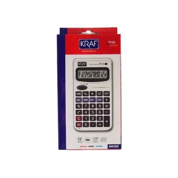 Kraf Hesap Makinesi Cep Tipi 12 Hane HM-100