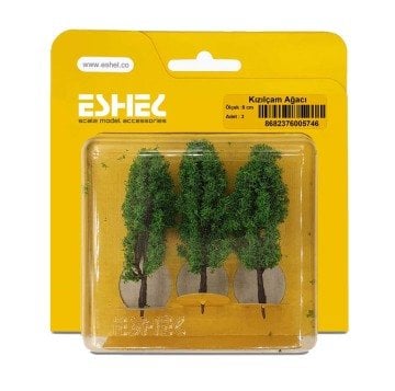 Eshel Maket Kızılçam Ağacı 8cm 3lü