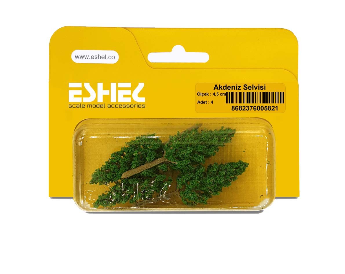 Eshel Maket Akdeniz Selvisi 4,5cm 4lü
