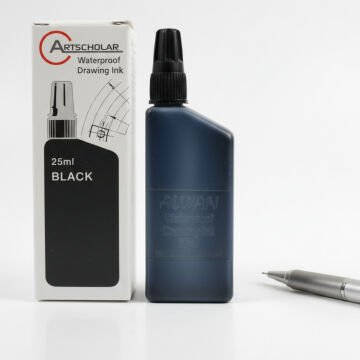 Artscholar Waterproof Rapido Çini Mürekkebi 25ml Siyah