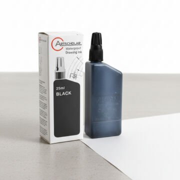 Artscholar Waterproof Rapido Çini Mürekkebi 25ml Siyah