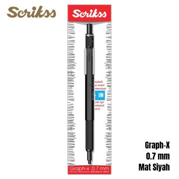 Scrikss Versatil Kalem Graph-X 0.7mm Mat Siyah