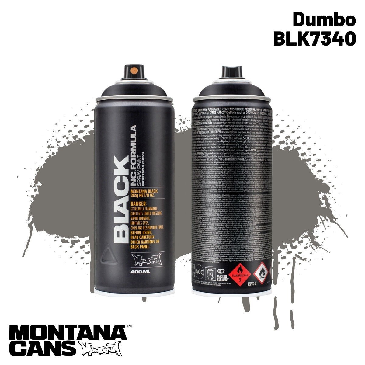 Montana Black Sprey Boya 400ml BLK7340 Dumbo
