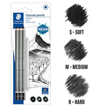 Staedtler Mars Lumograph Dereceli Kömür Kalem Seti 4lü 100C