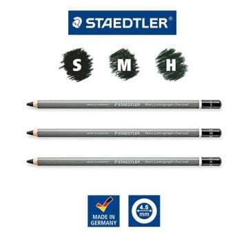 Staedtler Mars Lumograph Dereceli Kömür Kalem Seti 4lü 100C