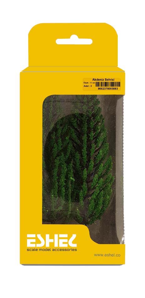 Eshel Maket Akdeniz Selvisi 11cm 2li