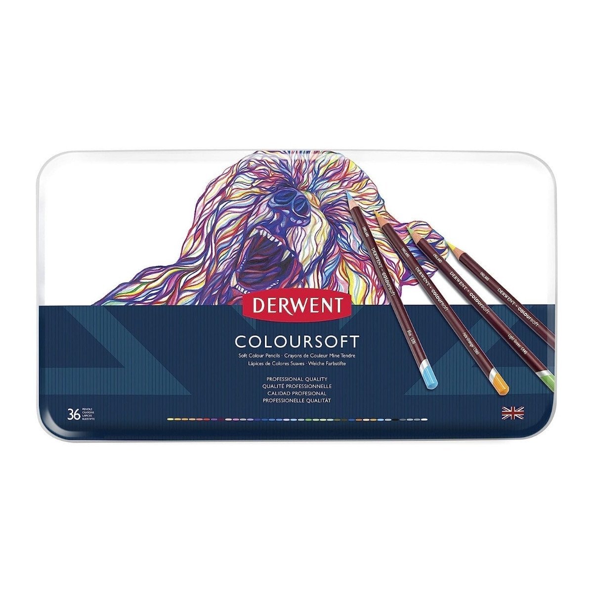 Derwent Coloursoft Kuru Boya Kalemi 36 Renk