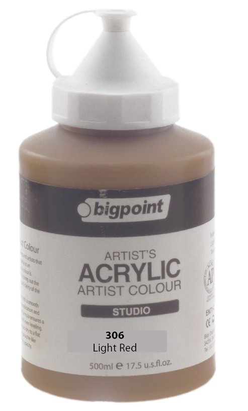 Bigpoint Akrilik Boya 500ml 306 Light Red